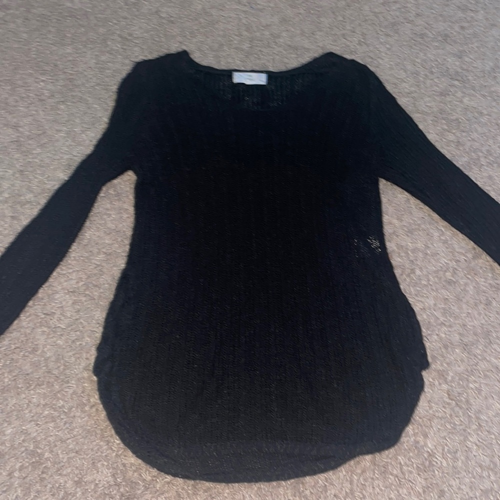 Black Long Sleeve Top